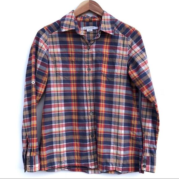 NWOT Pendleton plaid button down shirt - Picture 1 of 7